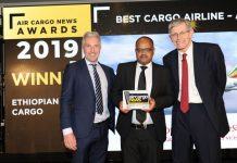 Ethiopian Cargo & Logistics Services Wins Best Cargo Airline –Africa Award from Air Cargo News