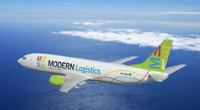 Empresa aérea brasileira, Modern Logistics atualiza sua rede de voos