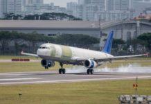 Bautismo de vuelo del A321 convertido en carguero