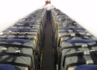 Aviones de fuselaje angosto como cargueros con los Seat Containers