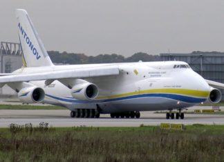 Cargueiro Antonov AN-124 decola de Brasília nesta noite