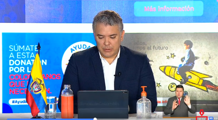 El Presidente Iván Duque aseguró que no se van a restablecer vuelos internacionales en el corto plazo