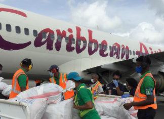 Vuelo histórico solo con carga de Caribbean Airlines