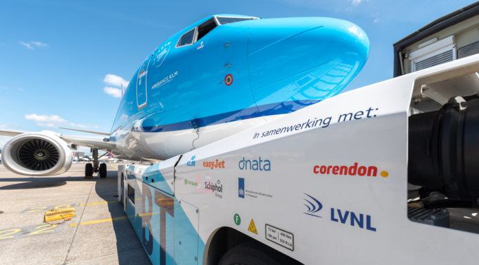 KLM prueba el rodaje sostenible en el aeropuerto de Schiphol