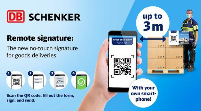 DB Schenker desarrolla un sistema de firma a distancia para sus entregas