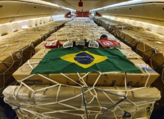 Ministerio de infraestructura y LATAM concluyen mega operación para traer 240 millones de máscaras a Brasil