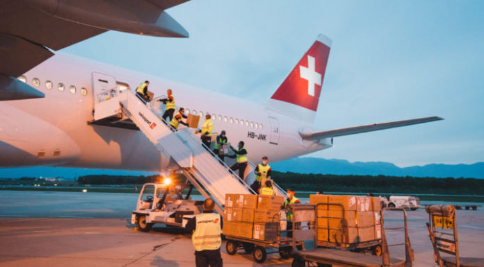 Swiss WorldCargo comienza a transportar carga comercial en cabina de pasajeros