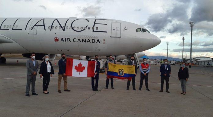 Air Canada Cargo inició su operación de cargas en el aeropuerto de Quito