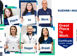 Kuehne+Nagel Brasil ha obtenido la ceriticación «Great Place to Work»
