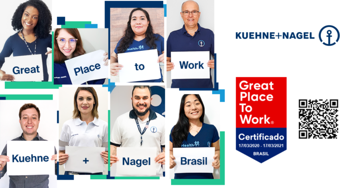 Kuehne+Nagel Brasil ha obtenido la ceriticación «Great Place to Work»