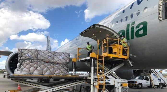 Alitalia Cargo mueve carga récord desde la India a Roma