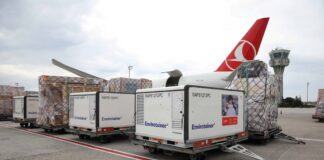 Turkish Cargo transporta un lote de vacunas Covid-19 desde Beijing a Sao Paulo