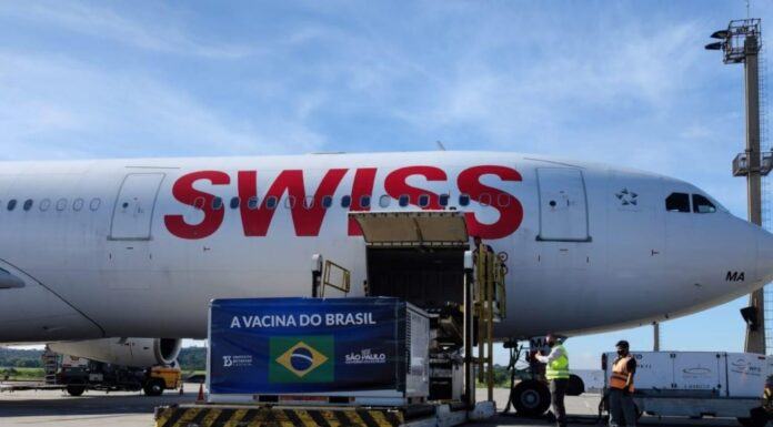 SWISS World Cargo realiza con éxito un embarque de vacunas Covid-19 desde Pekin a Sao Paulo