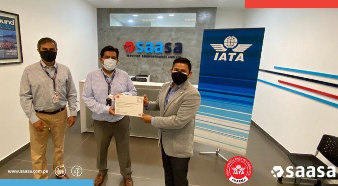 SAASA. Primer terminal de carga aérea que recibe certificación CEIV Pharma – IATA para el transporte y manejo de vacunas