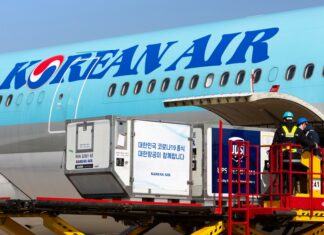 Korean Air cargo realizó 10.000 vuelos con aviones de pasajeros transportando solo cargas