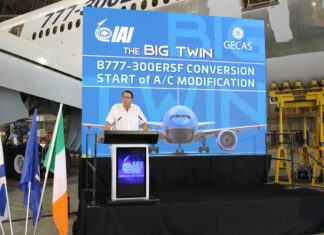 IAI y GECAS comienzan la modificación estructural del primer Boeing 777-300ERSF de pasajeros a carguero