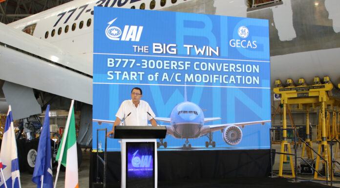 IAI y GECAS comienzan la modificación estructural del primer Boeing 777-300ERSF de pasajeros a carguero