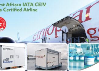 Ethiopian Airlines obtiene una importante certificación para el manejo de productos farmacéuticos