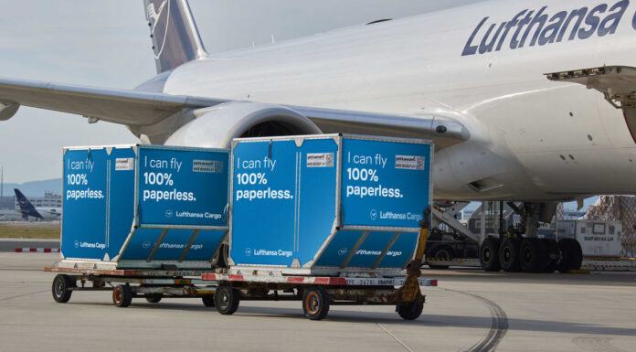 Lufthansa Cargo ahora solo vuela con guías aéreas electrónicas