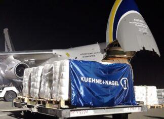 Kuehne+Nagel fleta Antonov para enviar 111 toneladas de productos de UNICEF a Ucrania