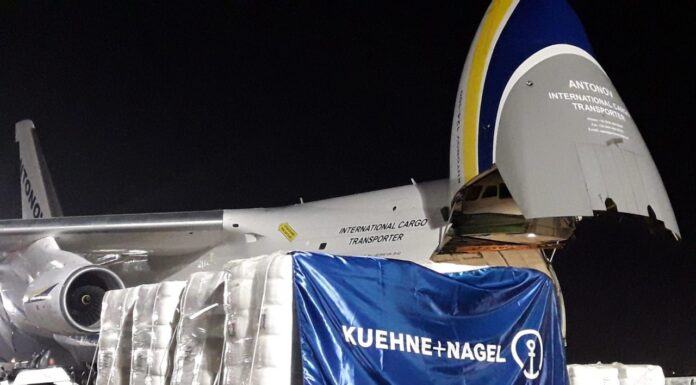 Kuehne+Nagel fleta Antonov para enviar 111 toneladas de productos de UNICEF a Ucrania