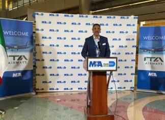ITA Airways inicia vuelos a Miami. Ceremonia oficial
