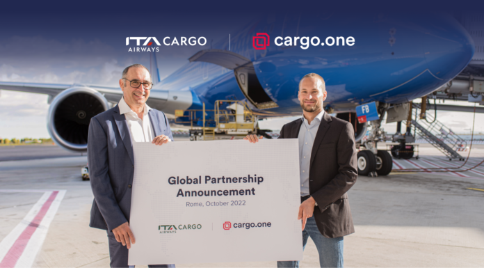 ITA Airways se une a la plataforma cargo.one