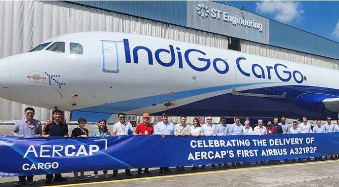 AerCap entrega su primer avión A321 P2F
