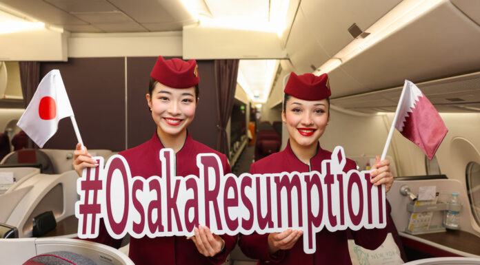 Qatar Airways reanuda sus vuelos a Osaka