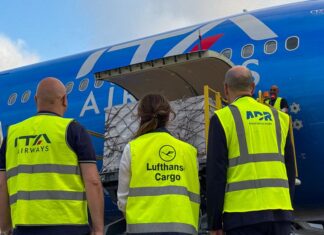 Los primeros vuelos de ITA Airways con carga vendida por Lufthansa Cargo llegan a Roma